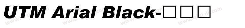 UTM Arial Black字体转换